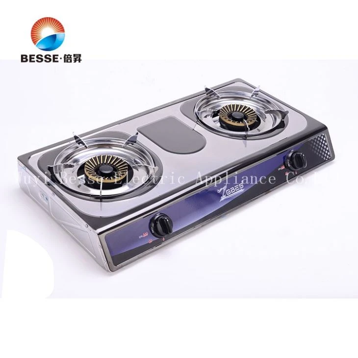 BLACK&WHITE Panel Stianless Steel Gas Stove